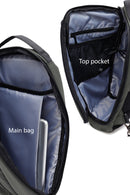 D-Pack Men's Khaki Technological Fabric Crossbody Bag | Derimod D-Pack Men's Khaki Technological Fabric Crossbody Bag | Derimod