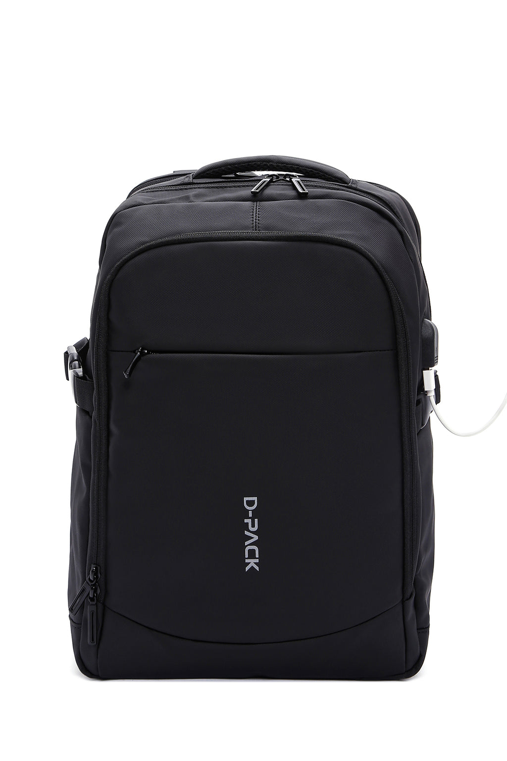 D-Pack Unisex Siyah Teknolojik Kumaş Sırt Çantası
