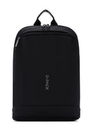 D-Pack Unisex Siyah Kumaş Sırt Çantası | Derimod D-Pack Unisex Siyah Kumaş Sırt Çantası | Derimod