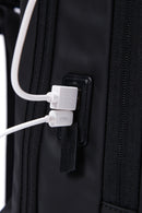 D-Pack Unisex Black Technological Hardcase Backpack | Derimod D-Pack Unisex Black Technological Hardcase Backpack | Derimod