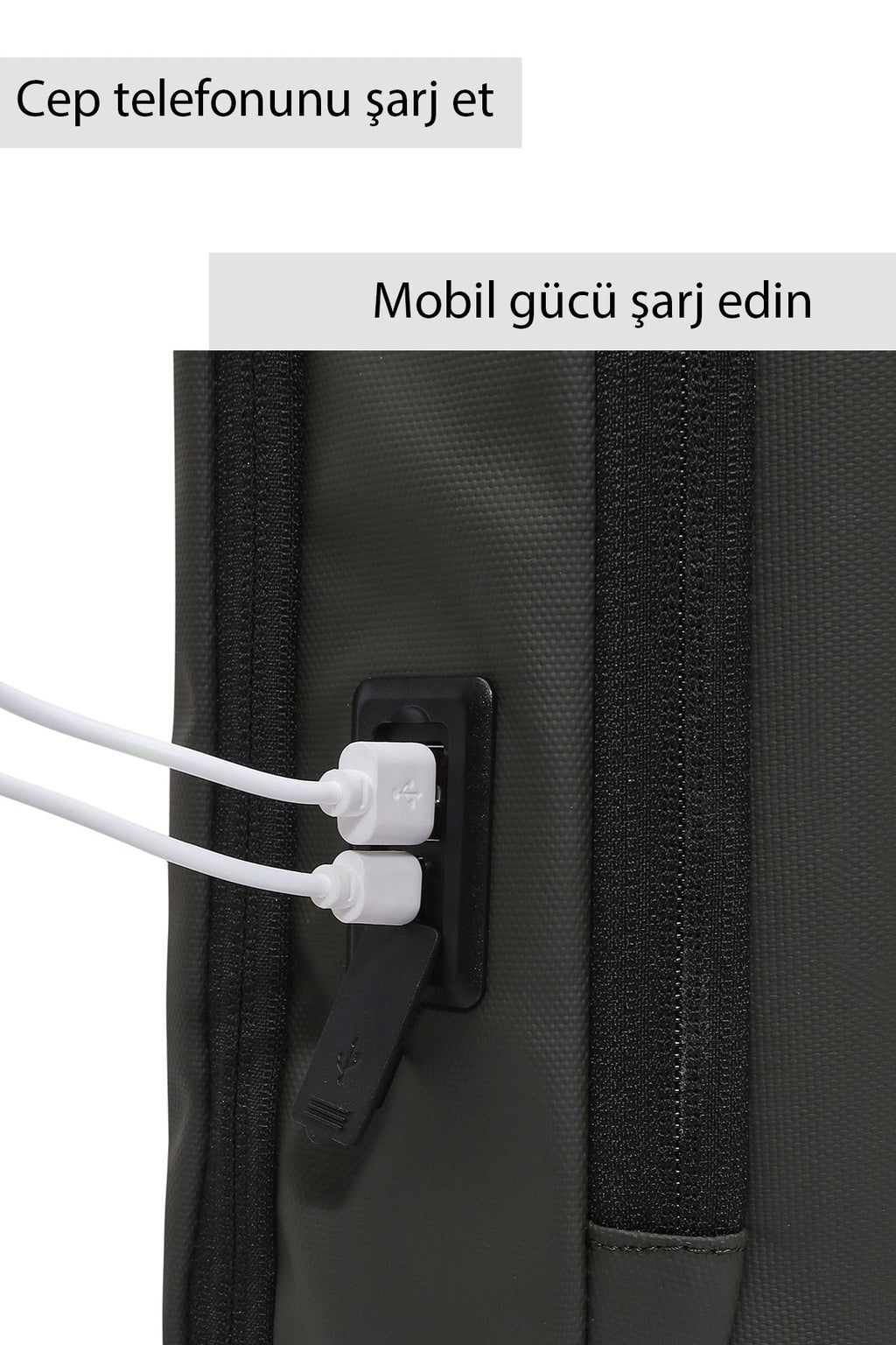 D-Pack Unisex Haki Teknolojik Hardcase Sırt Çantası