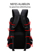 D-Pack Unisex Siyah Teknolojik Kumaş Hardcase Sırt Çantası | Derimod D-Pack Unisex Siyah Teknolojik Kumaş Hardcase Sırt Çantası | Derimod