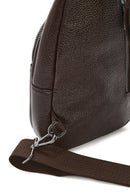 Men's Brown Leather Crossbody Bag | Derimod Men's Brown Leather Crossbody Bag | Derimod