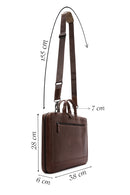 Men's Brown Leather Briefcase | Derimod Men's Brown Leather Briefcase | Derimod