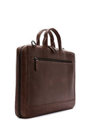 Men's Brown Leather Briefcase | Derimod Men's Brown Leather Briefcase | Derimod