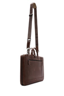 Men's Brown Leather Briefcase | Derimod Men's Brown Leather Briefcase | Derimod