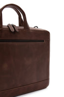 Men's Brown Leather Briefcase | Derimod Men's Brown Leather Briefcase | Derimod