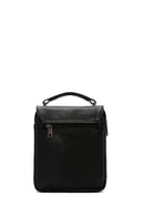 Men's Black Long Strap Leather Crossbody Bag | Derimod Men's Black Long Strap Leather Crossbody Bag | Derimod