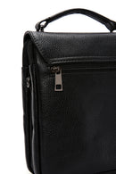 Men's Black Long Strap Leather Crossbody Bag | Derimod Men's Black Long Strap Leather Crossbody Bag | Derimod