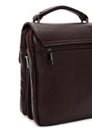 Men's Brown Long Strap Leather Crossbody Bag | Derimod Men's Brown Long Strap Leather Crossbody Bag | Derimod