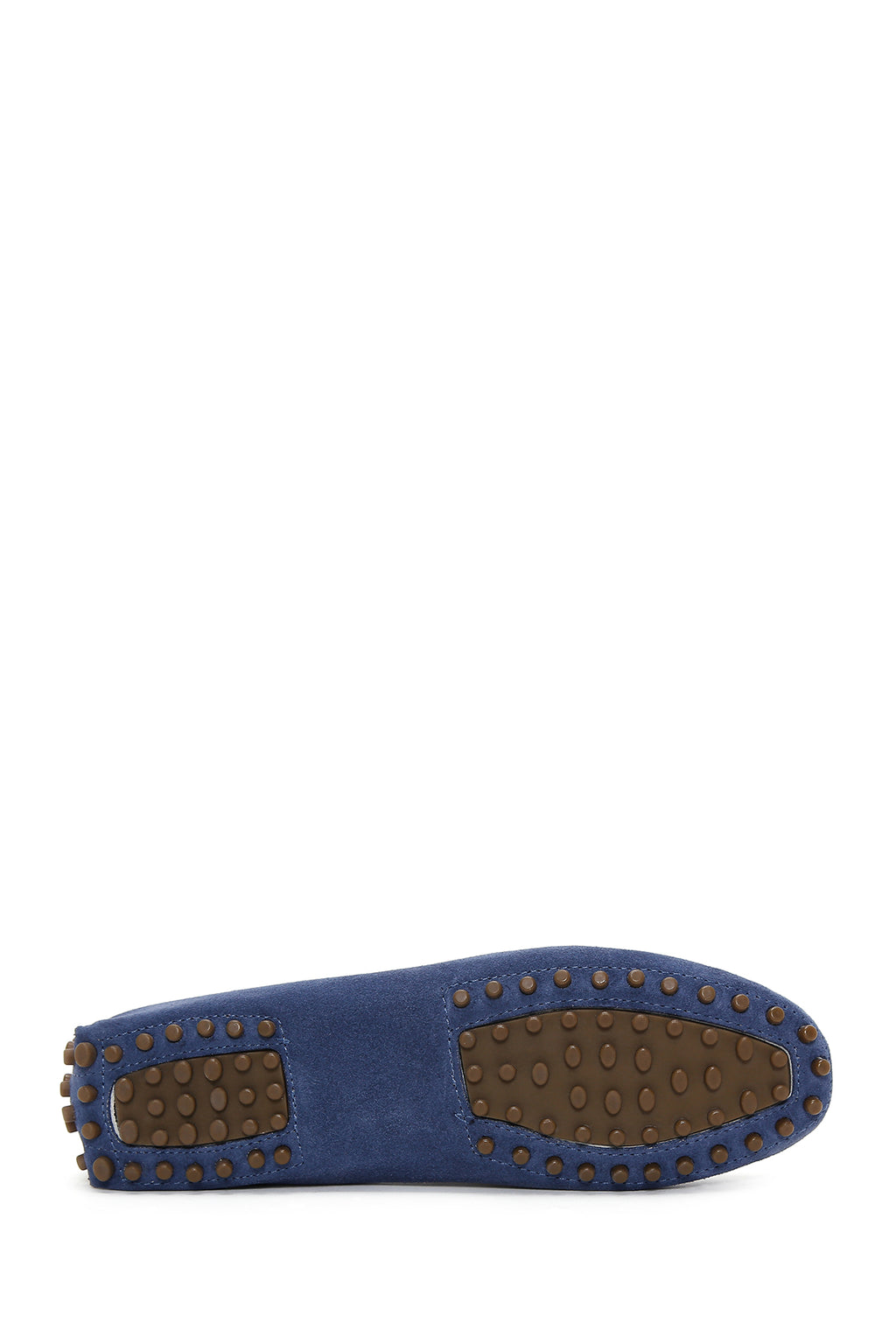 Kadın Lacivert Süet Deri Klasik Loafer