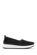 Kadın Siyah Deri Comfort Loafer | Derimod Kadın Siyah Deri Comfort Loafer | Derimod