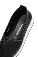 Kadın Siyah Deri Comfort Loafer | Derimod Kadın Siyah Deri Comfort Loafer | Derimod
