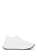 Kadın Beyaz Kalın Tabanlı Kumaş Sneaker | Derimod Kadın Beyaz Kalın Tabanlı Kumaş Sneaker | Derimod