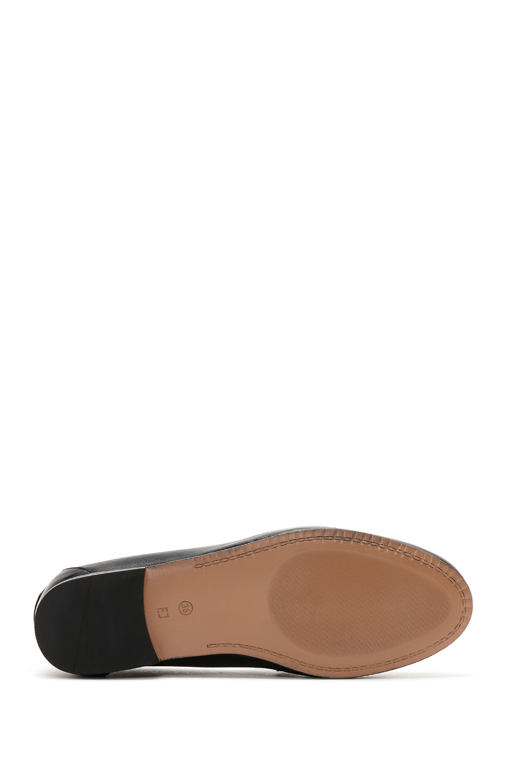 Kadın Siyah Deri Klasik Loafer