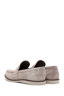 Erkek Vizon Süet Deri Casual Loafer | Derimod Erkek Vizon Süet Deri Casual Loafer | Derimod