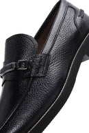 Men's Black Leather Buckle Classic Loafer | Derimod Men's Black Leather Buckle Classic Loafer | Derimod