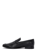 Erkek Siyah Deri Baskılı Klasik Loafer | Derimod Erkek Siyah Deri Baskılı Klasik Loafer | Derimod
