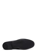 Erkek Siyah Deri Baskılı Klasik Loafer | Derimod Erkek Siyah Deri Baskılı Klasik Loafer | Derimod