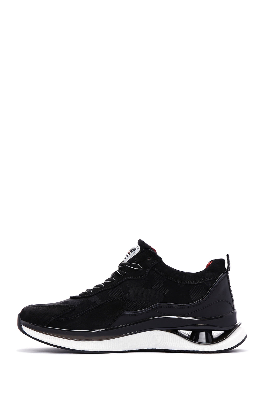 Erkek Siyah Kalın Tabanlı Sneaker