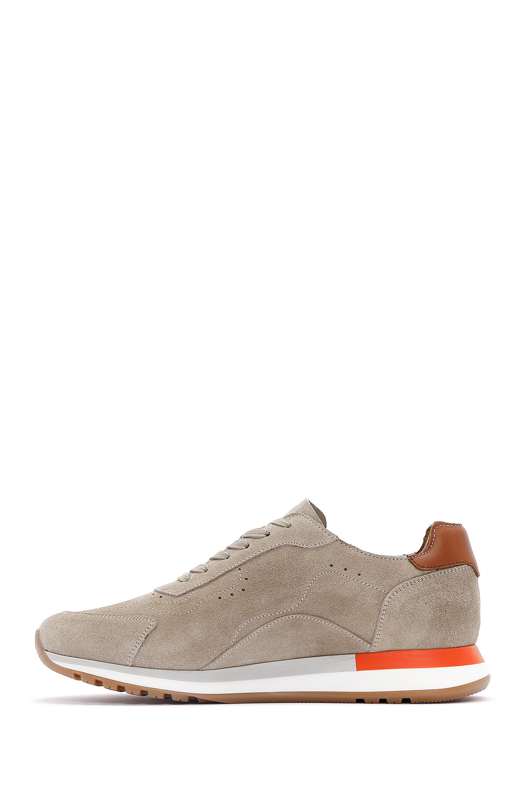 Erkek Vizon Süet Deri Sneaker