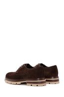 Men's Brown Suede Leather Thick Soled Casual Shoes | Derimod Men's Brown Suede Leather Thick Soled Casual Shoes | Derimod