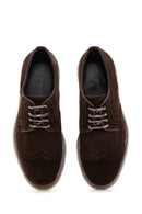 Men's Brown Suede Leather Thick Soled Casual Shoes | Derimod Men's Brown Suede Leather Thick Soled Casual Shoes | Derimod
