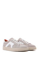 Erkek Vizon Süet Deri Sneaker | Derimod Erkek Vizon Süet Deri Sneaker | Derimod