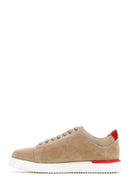 Erkek Vizon Süet Deri Sneaker | Derimod Erkek Vizon Süet Deri Sneaker | Derimod