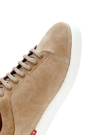 Erkek Vizon Süet Deri Sneaker | Derimod Erkek Vizon Süet Deri Sneaker | Derimod