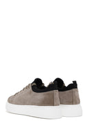 Men's Mink Suede Leather Thick Soled Sneaker | Derimod Men's Mink Suede Leather Thick Soled Sneaker | Derimod