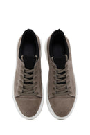 Men's Mink Suede Leather Thick Soled Sneaker | Derimod Men's Mink Suede Leather Thick Soled Sneaker | Derimod