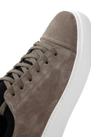 Men's Mink Suede Leather Thick Soled Sneaker | Derimod Men's Mink Suede Leather Thick Soled Sneaker | Derimod