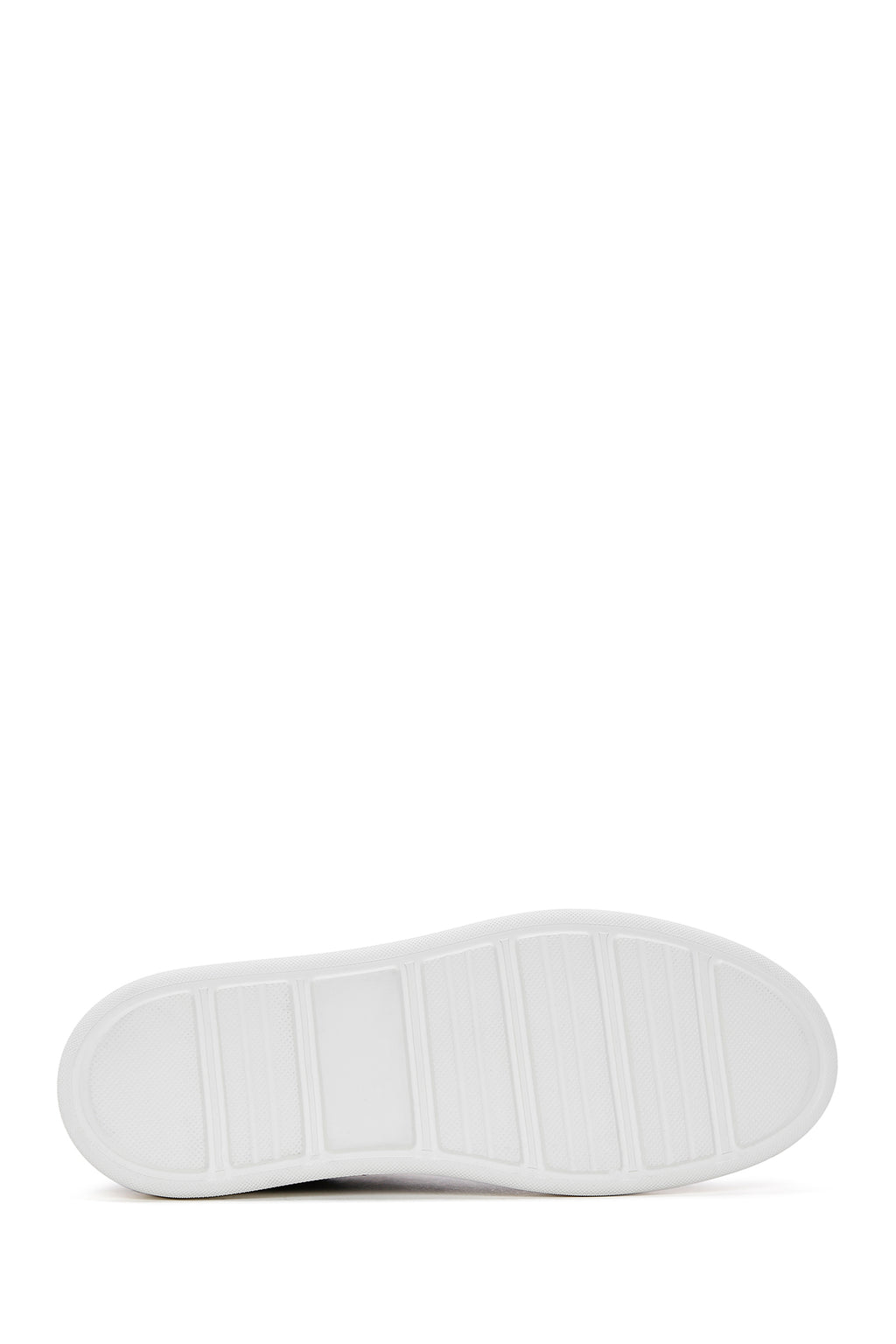 Erkek Lacivert Deri Kalın Tabanlı Sneaker