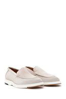 Erkek Bej Süet Deri Casual Spor Loafer | Derimod Erkek Bej Süet Deri Casual Spor Loafer | Derimod
