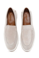 Erkek Bej Süet Deri Casual Spor Loafer | Derimod Erkek Bej Süet Deri Casual Spor Loafer | Derimod