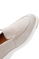 Erkek Bej Süet Deri Casual Spor Loafer | Derimod Erkek Bej Süet Deri Casual Spor Loafer | Derimod