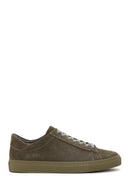 Erkek Haki Süet Deri Sneaker | Derimod Erkek Haki Süet Deri Sneaker | Derimod