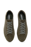 Erkek Haki Süet Deri Sneaker | Derimod Erkek Haki Süet Deri Sneaker | Derimod