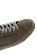 Erkek Haki Süet Deri Sneaker | Derimod Erkek Haki Süet Deri Sneaker | Derimod