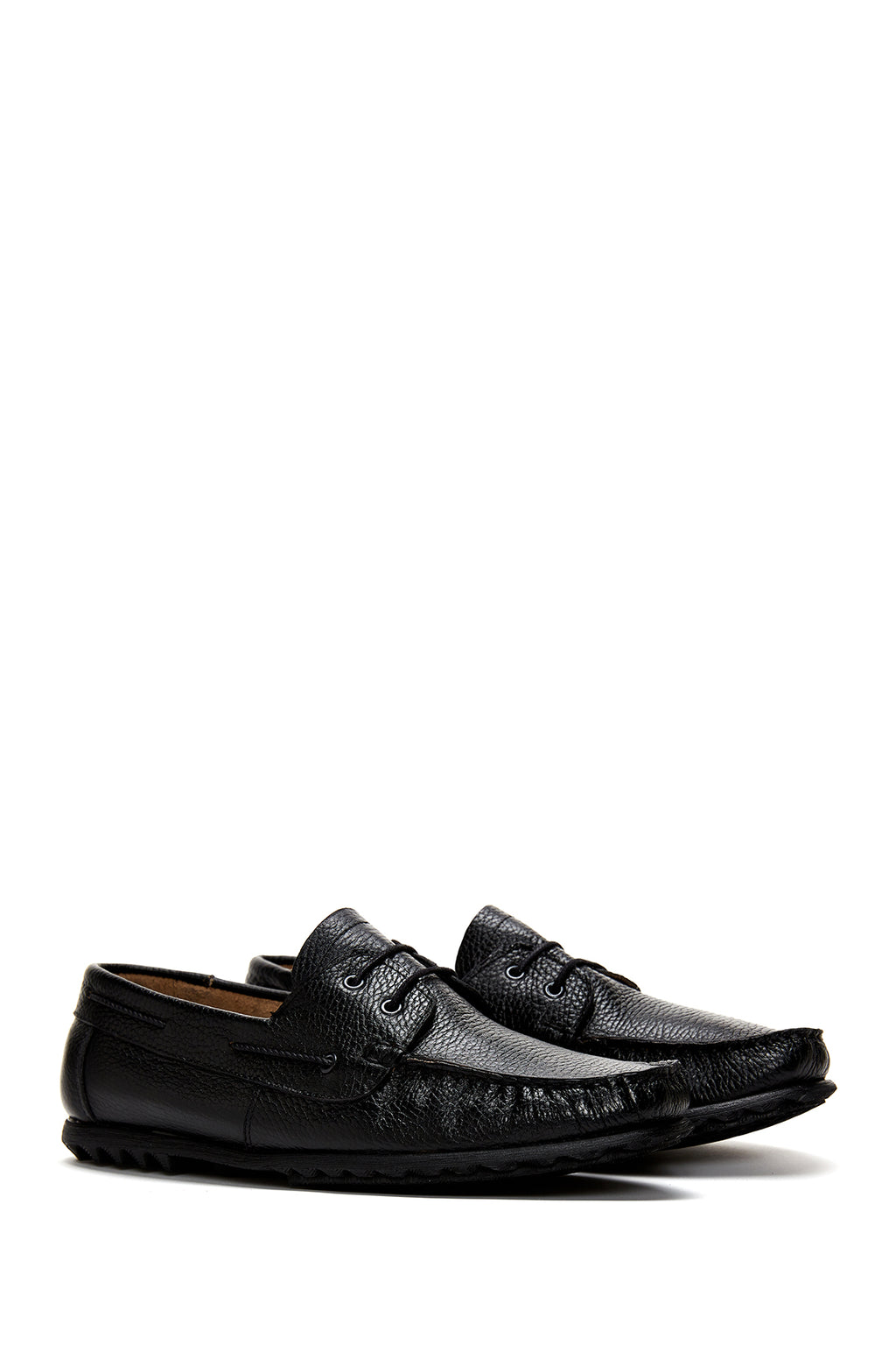 Erkek Siyah Deri Casual Loafer
