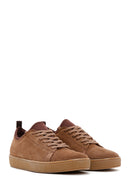 Erkek Vizon Süet Deri Sneaker | Derimod Erkek Vizon Süet Deri Sneaker | Derimod