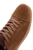 Erkek Vizon Süet Deri Sneaker | Derimod Erkek Vizon Süet Deri Sneaker | Derimod