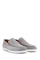 Erkek Gri Süet Deri Spor Loafer | Derimod Erkek Gri Süet Deri Spor Loafer | Derimod