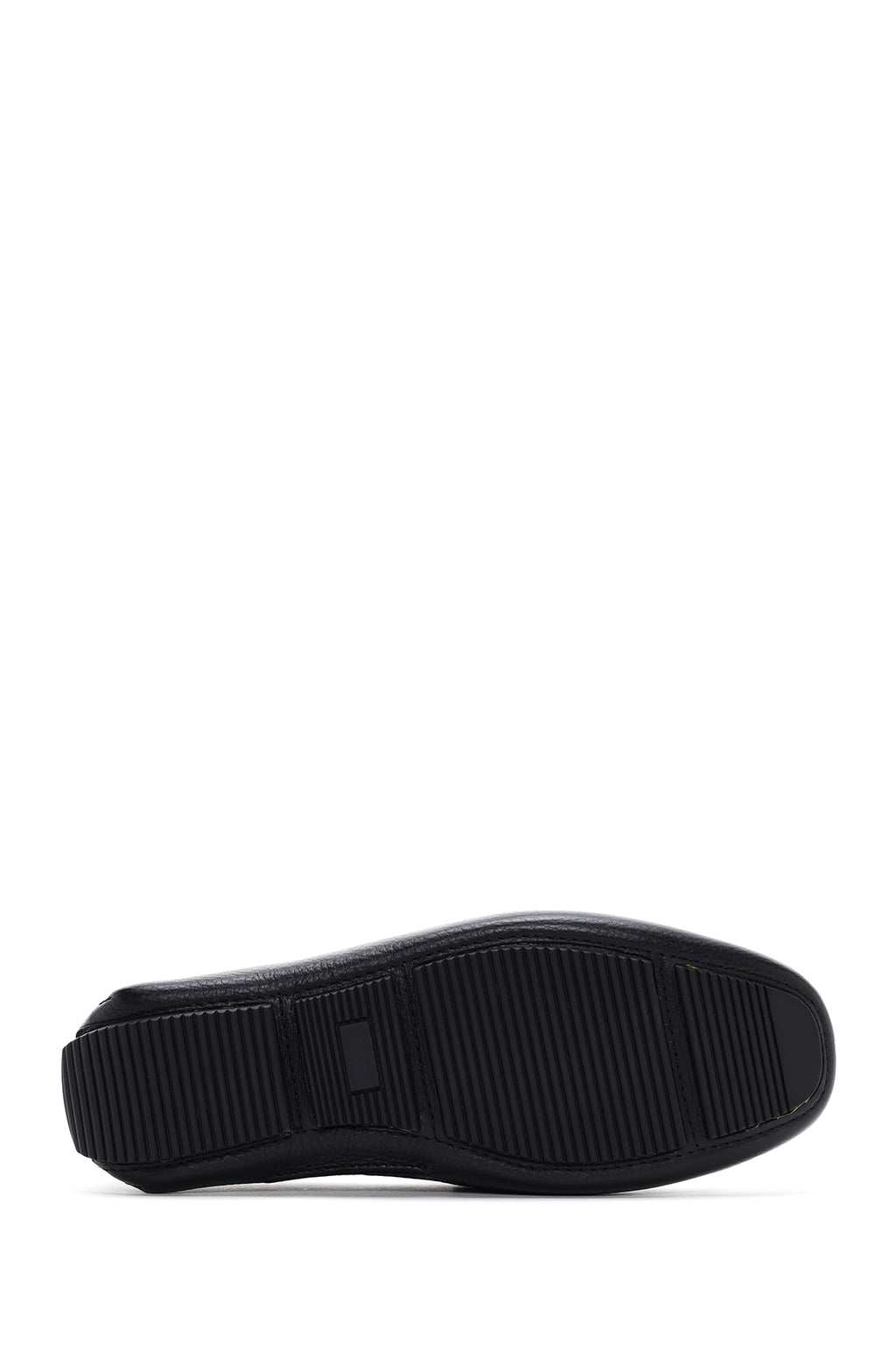 Erkek Siyah Tokalı Deri Casual Loafer