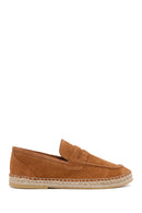 Erkek Taba Süet Deri Espadril | Derimod Erkek Taba Süet Deri Espadril | Derimod