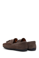 Men's Mink Suede Leather Tasseled Loafer | Derimod Men's Mink Suede Leather Tasseled Loafer | Derimod