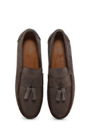 Men's Mink Suede Leather Tasseled Loafer | Derimod Men's Mink Suede Leather Tasseled Loafer | Derimod