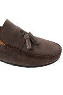 Men's Mink Suede Leather Tasseled Loafer | Derimod Men's Mink Suede Leather Tasseled Loafer | Derimod
