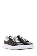 Men's Black Leather Thick Soled Sneaker | Derimod Men's Black Leather Thick Soled Sneaker | Derimod